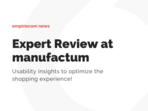 Expert Review at manufactum: Usability insights to optimize the shopping experience!